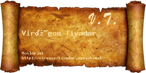 Virágos Tivadar névjegykártya